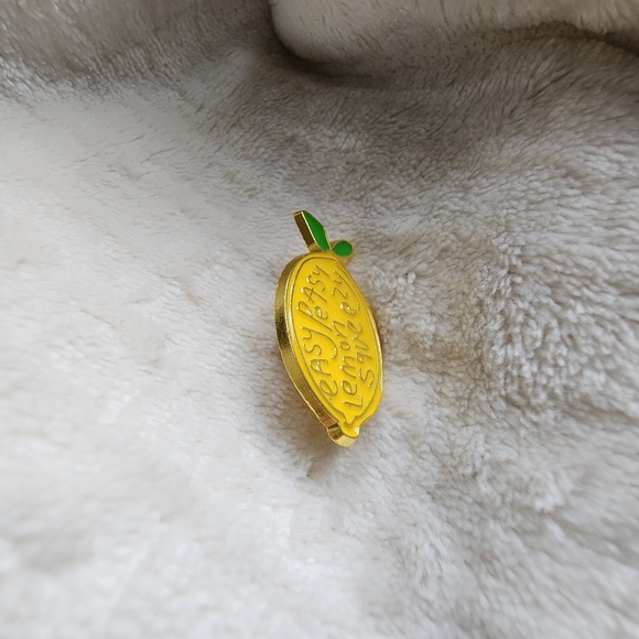Easy Peasy Lemon Squeezy Enamel Pin - Picture 5 of 5